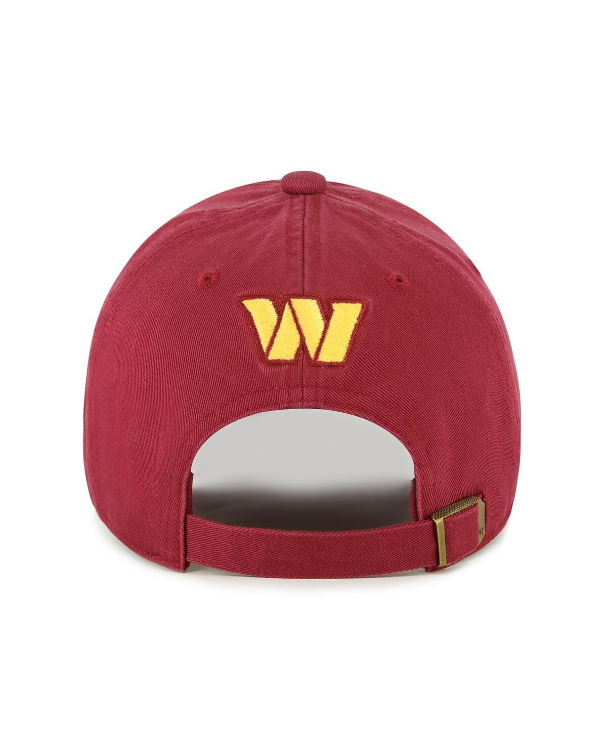 47 Brand Women's Burgundy Washington Commanders Zoey Clean Up Adjustable Hat In Burgundy
