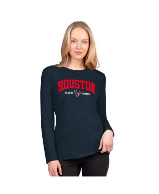 Women's Navy Houston Texans Best Play Long Sleeve T-Shirt