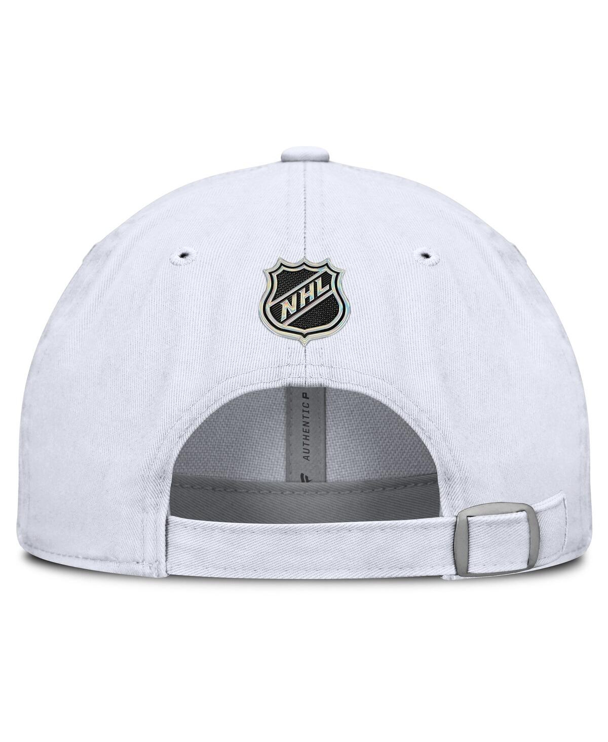 Fanatics Men's White Colorado Avalanche Authentic Pro Hockey Fights Cancer Adjustable Hat