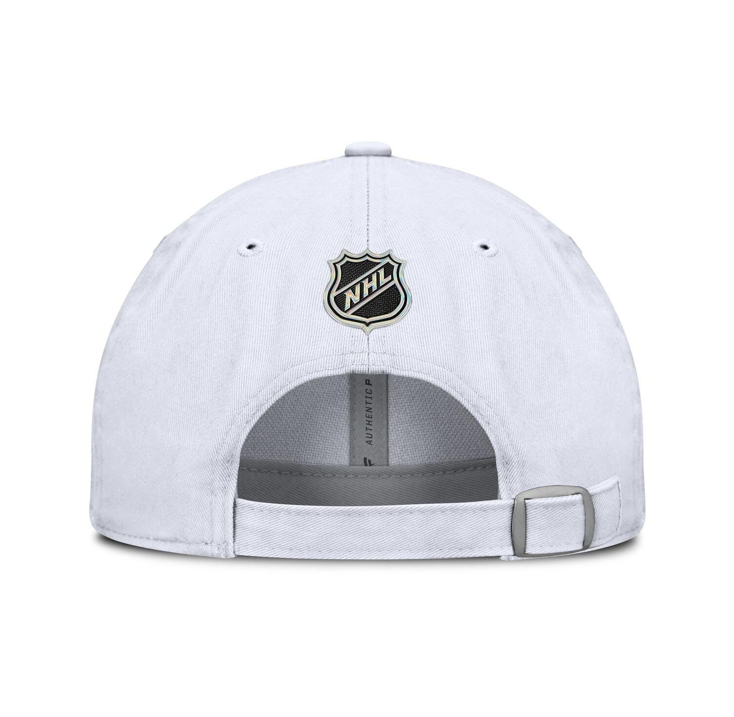 Men's White Colorado Avalanche Authentic Pro Hockey Fights Cancer Adjustable Hat