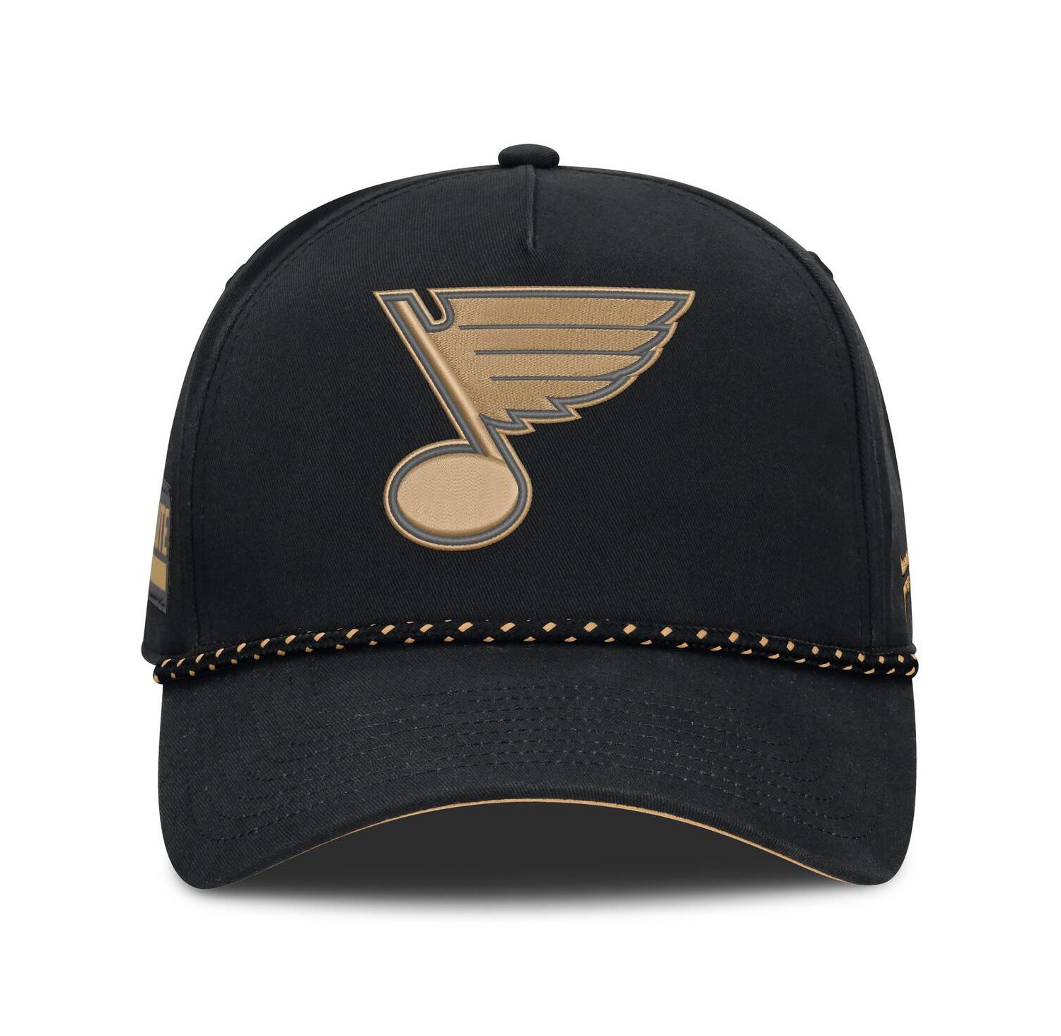 Men's Black St. Louis Blues Military Appreciation Authentic Pro A-Frame Adjustable Hat