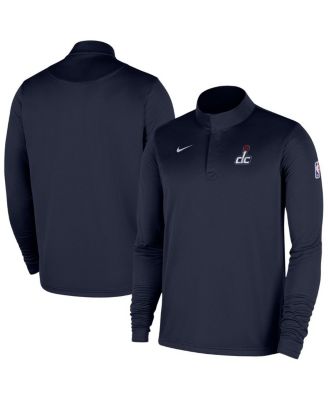 Nike - Men's Navy Washington Wizards 2025/26 Authentic Coaches Quarter-Zip Dri-Fit Sweatshirt