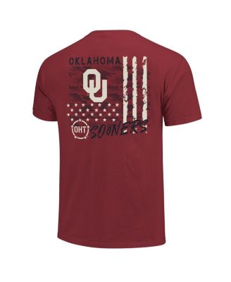 Men's Crimson Oklahoma Sooners Comfort Colors OHT Camo Overlay T-Shirt