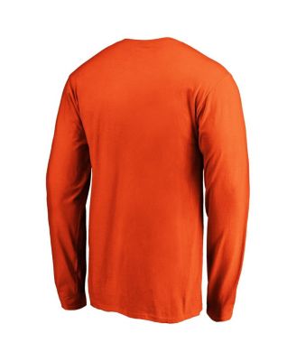 Men's Orange Clemson Tigers Steady Long Sleeve T-Shirt