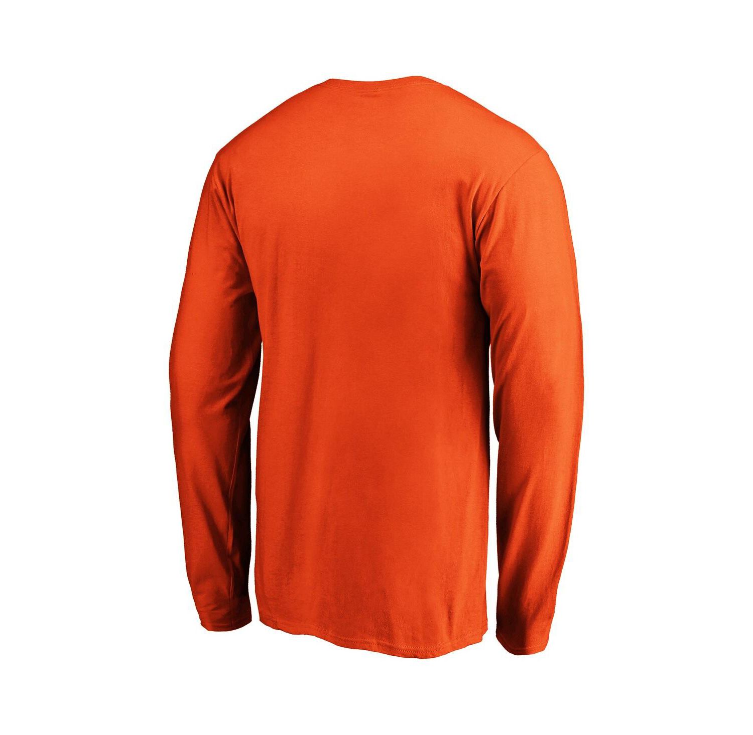 Men's Orange Clemson Tigers Steady Long Sleeve T-Shirt