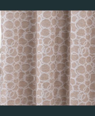 RT Designer Collection Jasper Lurex Jacquard 2 Pack Grommet Curtain Panel 36" x 84" Taupe