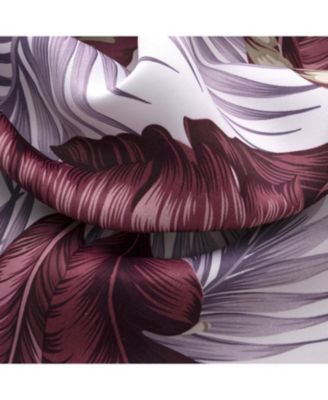 RT Designer Collection Brazil Printed Blackout Luxurious Decorative Grommet Curtain Panel 54" x 90" Burgundy