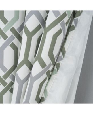 RT Designer Collection Rory Printed 2 Pack Blackout Luxurious Decorative Grommet Curtain Panel 36" x 84" Sage