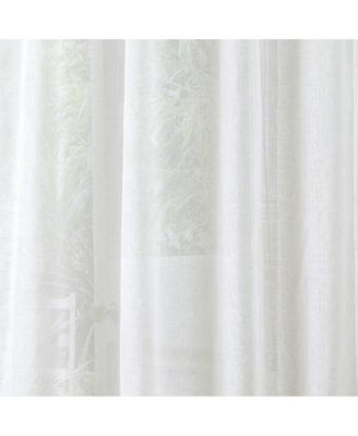 Astro Textured Rod Pocket Curtain Panel 54" x 90" White