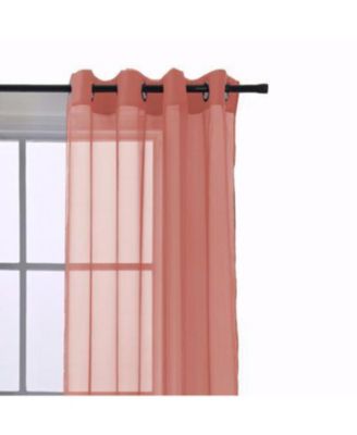 Cara One Sheer Grommet Light Filtering Curtain Panel 54" x 90