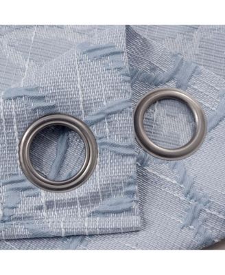 Brookfield Jacquard High Quality Light Filtering Grommet Curtain Panel 54" x 90" Dark Blue