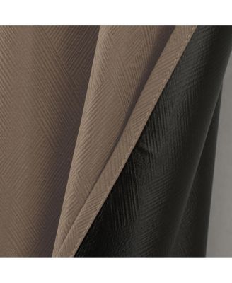 Barron 100% Blackout Grommet Curtain Panel 54" x 90" Taupe