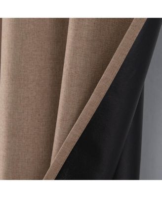 Cabana Two Pack Premium Grommet Curtain Panel 54" x 84" Taupe