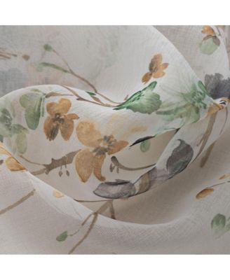 Amelia Printed Doily Grommet Light Filtering Curtain Panels for Bedroom 54" x 90"