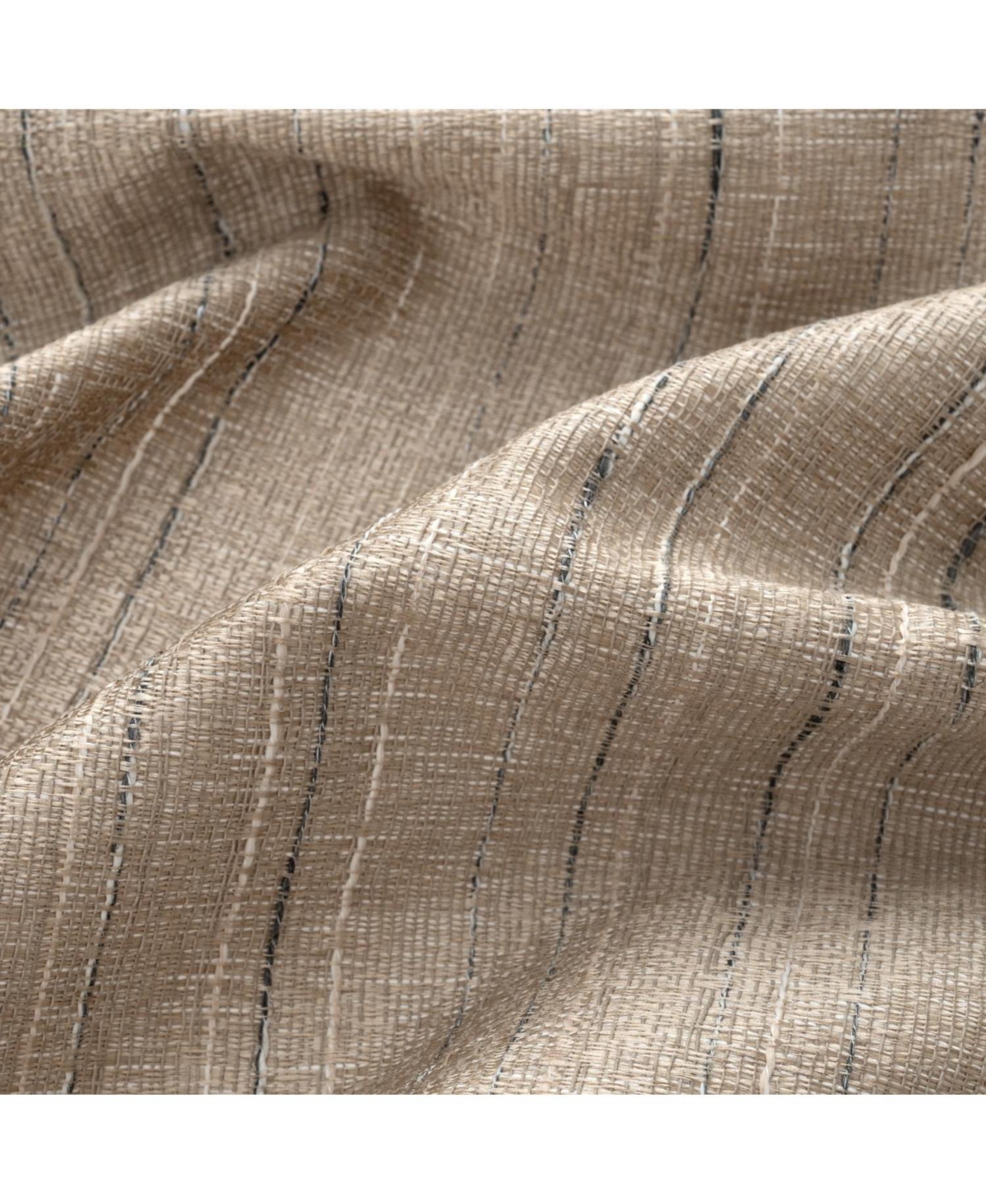 Rt Designer Collection Kensington Jacquard Foam Backed Luxurious Decorative Grommet Curtain Panel 54" x 95" Taupe