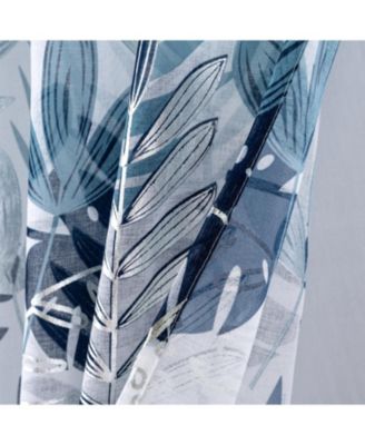 RT Designer Collection Fern Foil Printed Doily Luxurious Decorative Grommet Curtain Panel 54" x 90" Wedge