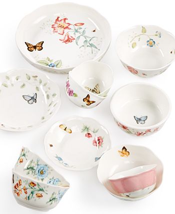 Lenox - Set of 4 Assorted Butterfly Meadow Bloom Bowls