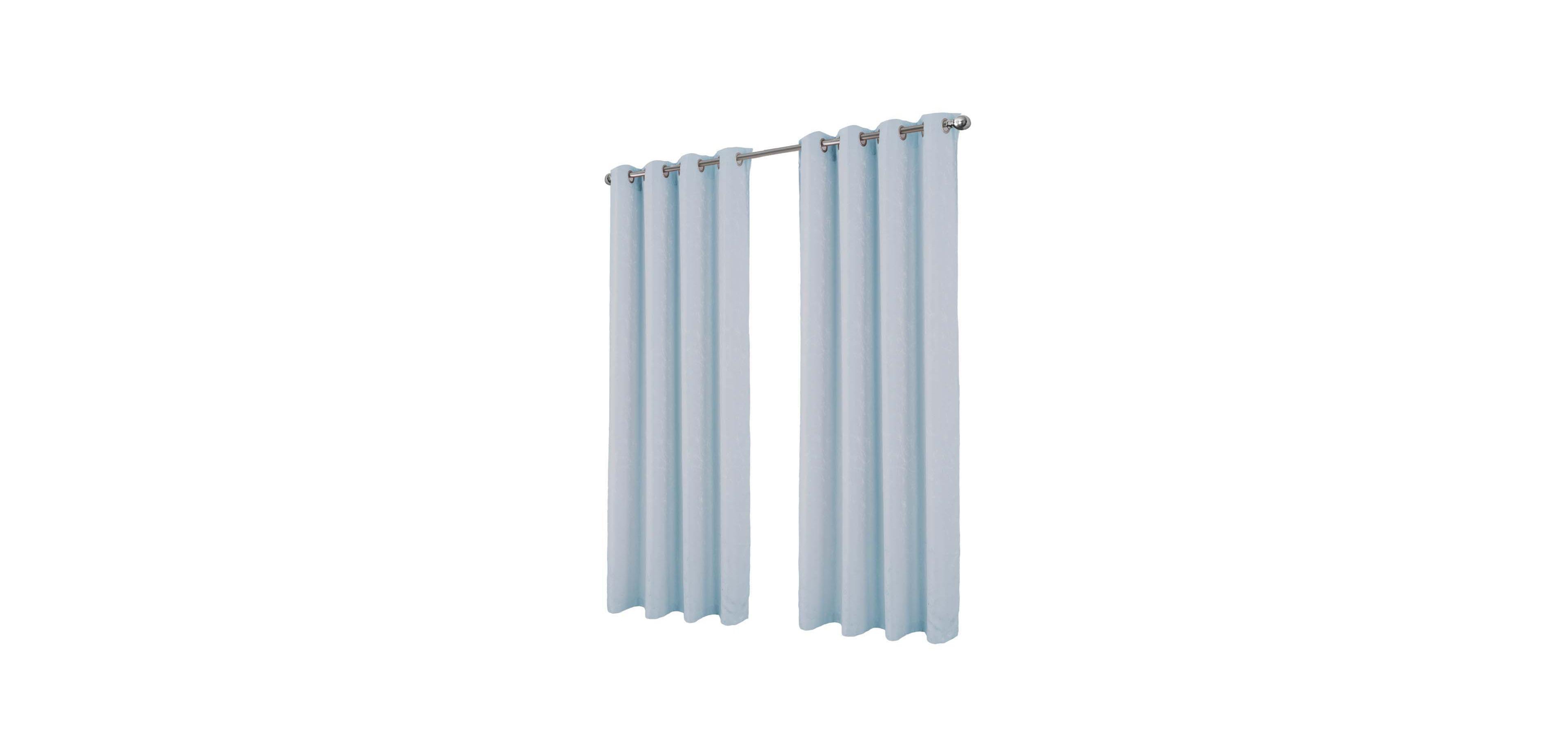 Rt Designer Collection Cosmo Shimmer Jacquard Grommet Curtain Panel 54" x 84" Silver