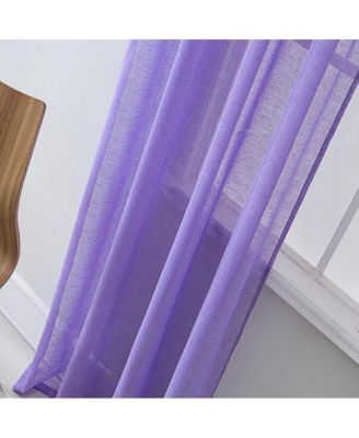 Astro Textured Rod Pocket Curtain Panel 54" x 90" Lilac