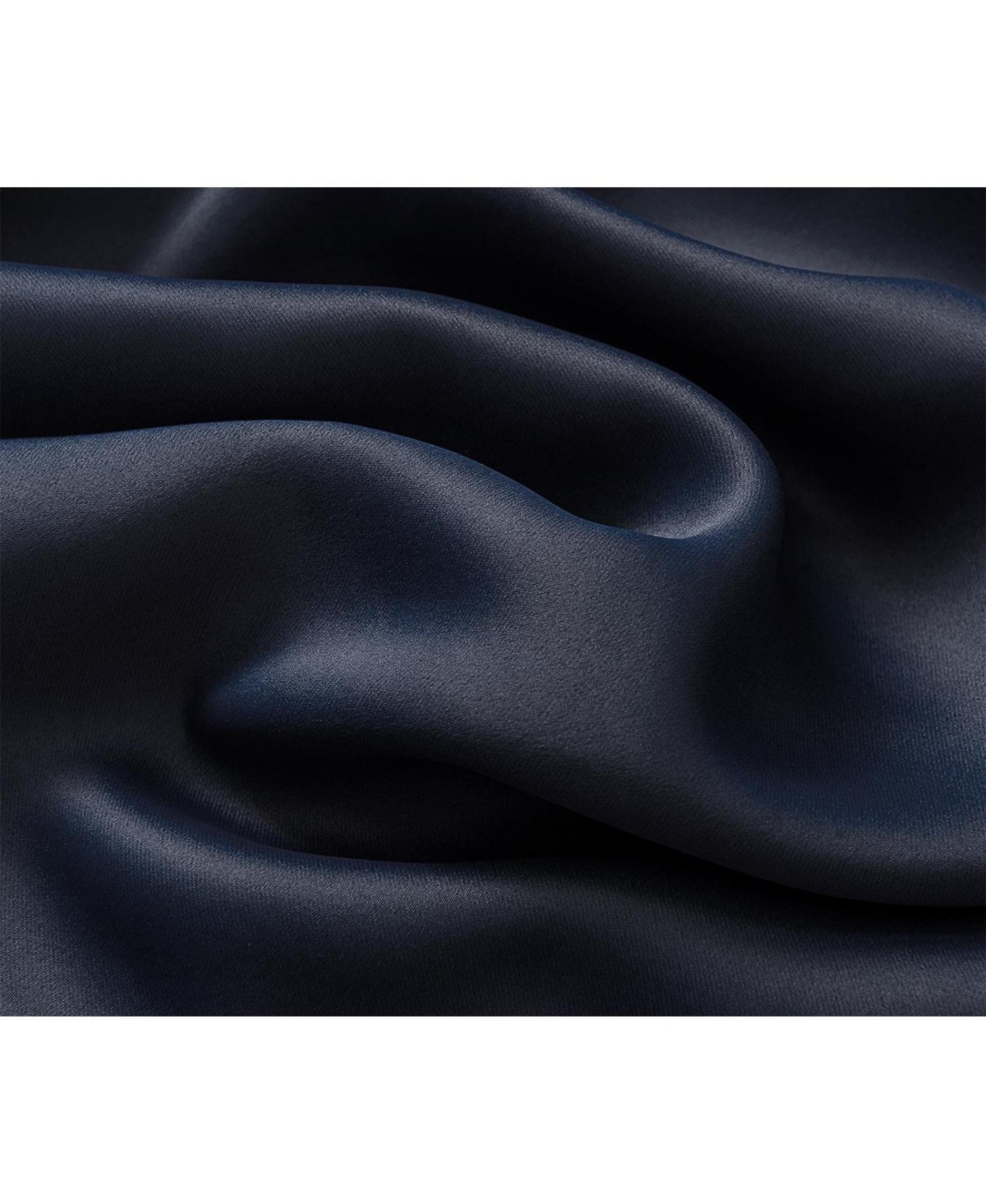 Rt Designer Collection Anchorage 2 Pack Blackout Grommet Luxurious Modern Design Curtain Panel Pair 36" x 84" Navy Blue