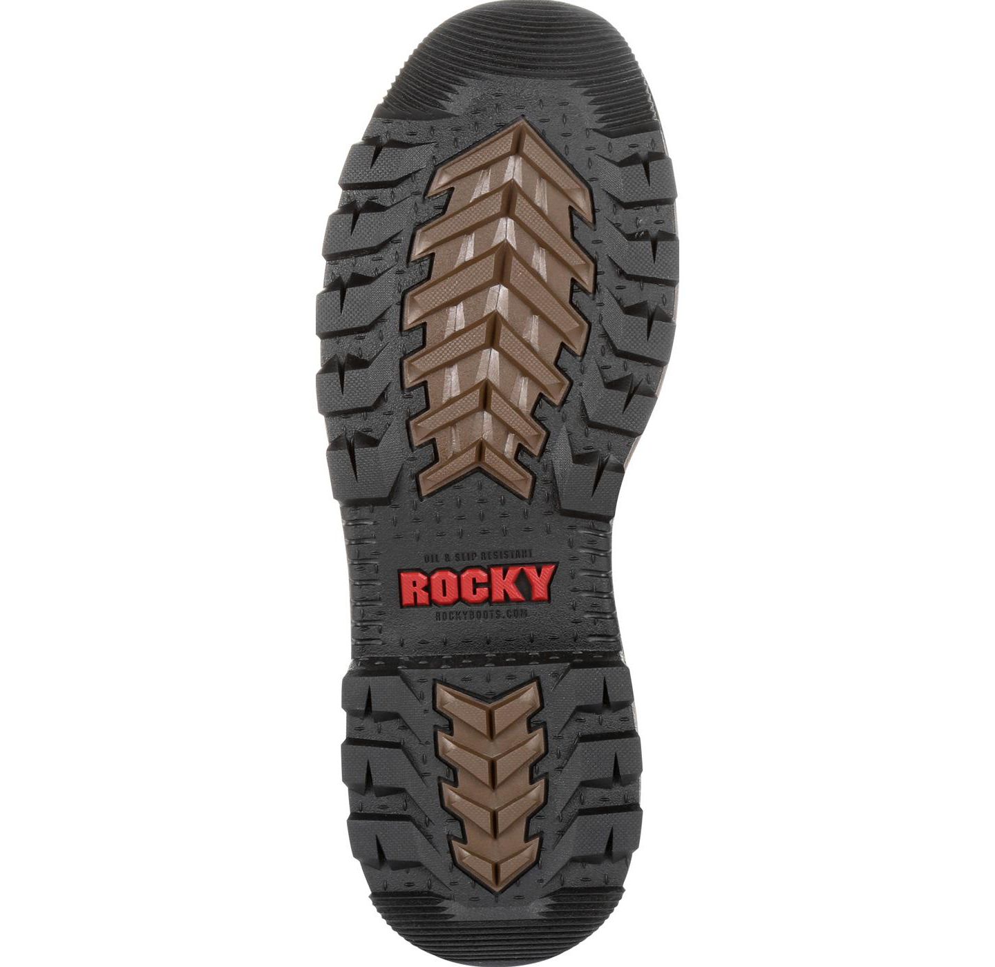 Мужские ботинки ROCKY Rams Horn Waterproof Work Boot, цвет: Тёмный коричневый — фото 9