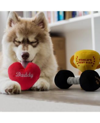 5 PCS Father's Day Plush Dog Toys, Father's Day Gift, Interactive Dog Toys