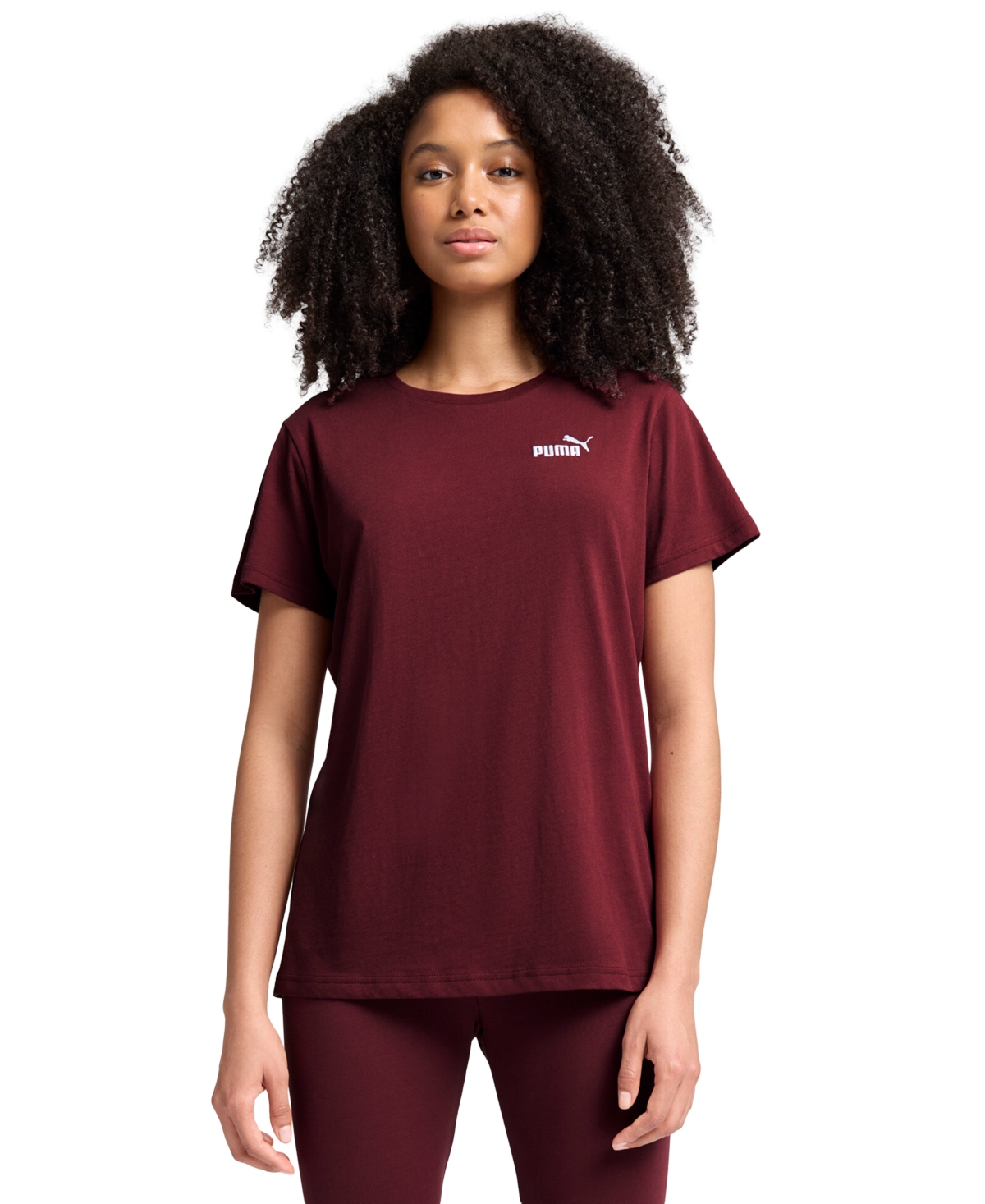 Puma Women's Essential No 1 Logo T-shirt In Red