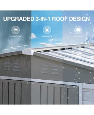  8x10FT Iron-Wood Tool Shed - Nature & Function