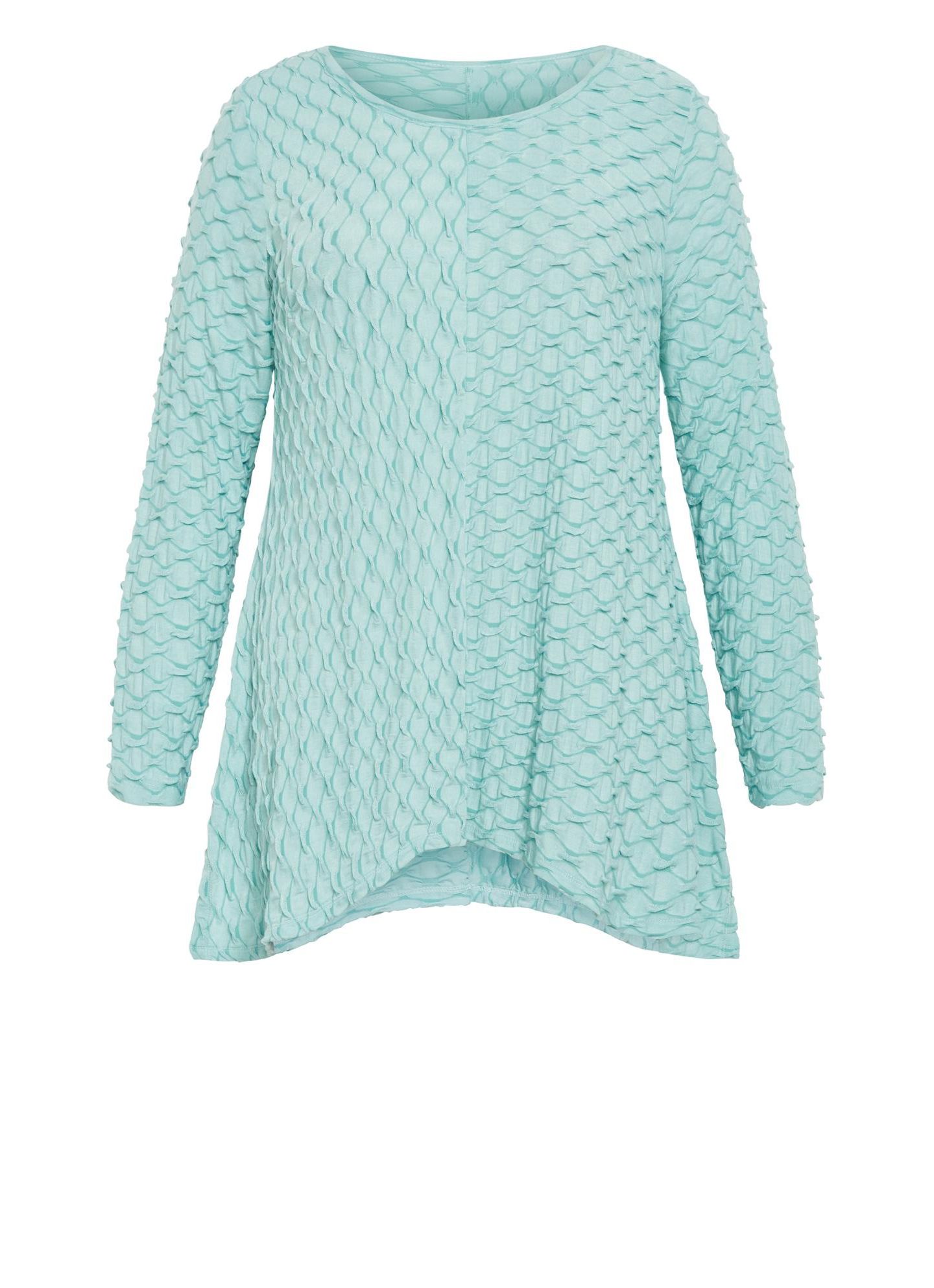 Женский топ Avenue Plus Size Tiarne Two Tone Tunic, цвет: Морская пена — фото 3