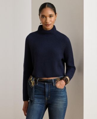 Lauren Ralph Lauren - Women's Cropped Mock Neck Sweater