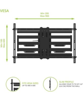 K98XR50 98 Inch Bravia Mini LED 4K HDR TV with a Kanto PMX800 Full Motion Dual Stud Mount (2025)