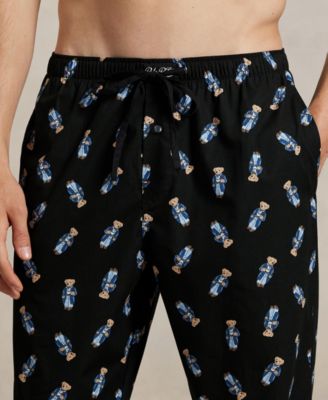 Men's Knit Long-Sleeve Crewneck T-Shirt and Pajama Pants, 2-Piece Set