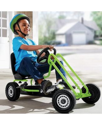 Lightning Ergonomic Pedal Ride On Go Kart Toys for Boys and Girls