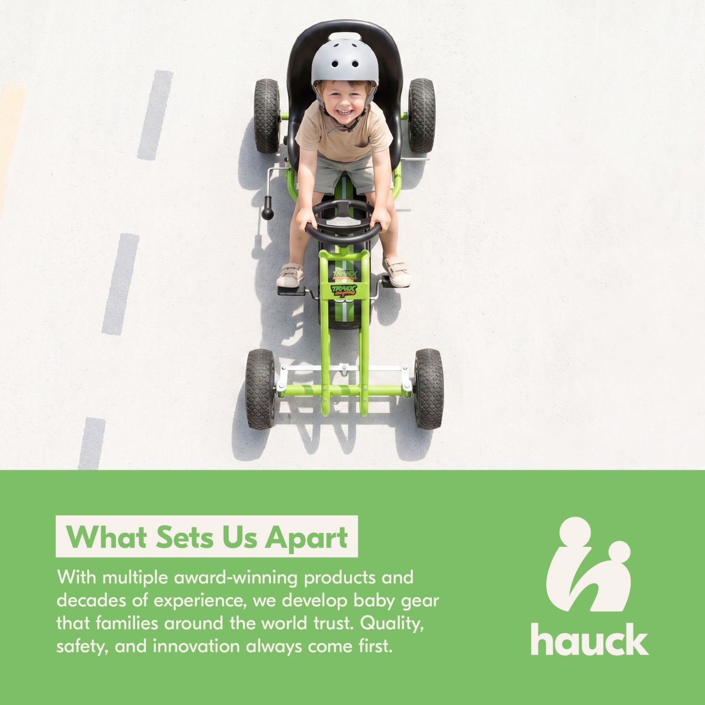 Детская игрушка Hauck Lightning Pedal Ride-On Go Kart with Adjustable Seat, 110 lbs Capacity, Ages 4-8 — фото 3