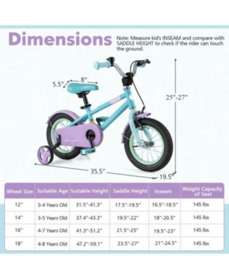 12-Inch Kids Bike with Adjustable Handlebar and Saddle