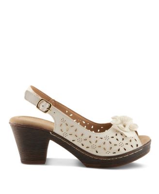 Women's DORIDAY Floral Slingback Peep-Toe Sandals