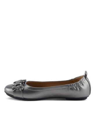 Women’s Bow Detail and Scrunch Back Ballay Ballet Flats