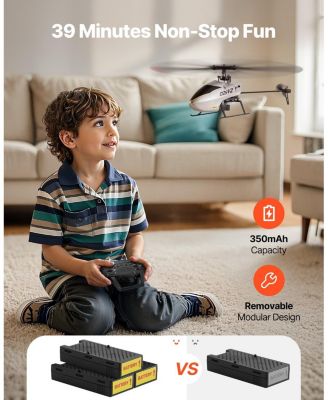 2.4GHz Single-Propeller RC Helicopter with Gyro and One-Key Takeoff/Landing