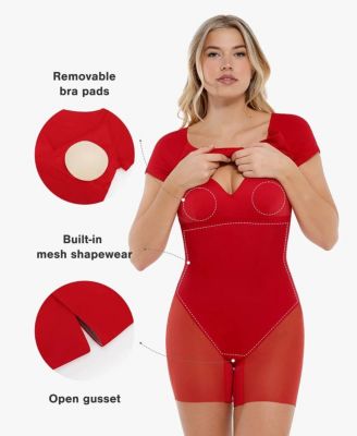 Women's Shapewear Modal Slimming Lace Trim Henley Tank Maxi Dress