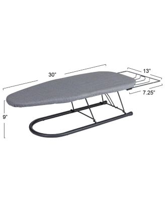 Tabletop Ironing Board, Black with Grey Cover