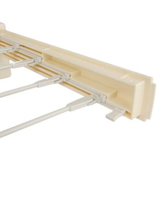 Metal and Plastic Wall Mount Telescoping Drying Rack