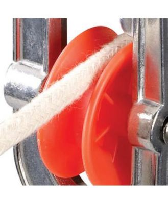 Metal Clothesline Spreader, Silver and Red