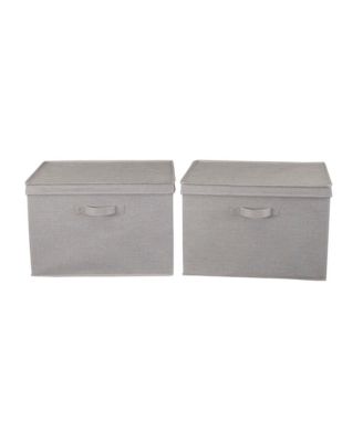 Medium Storage Bin with Lid, Natural