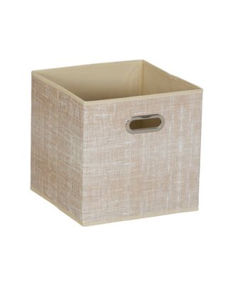 Fabric Storage Bins 6 Piece Set, Tan