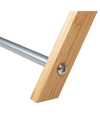 X-Frame Bamboo Hamper, Washable Grey Liner and Bamboo Frame