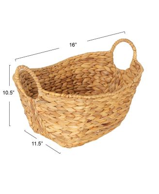Water Hyacinth Basket with Handles