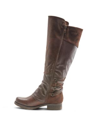 Women’s MAXIE Back Lace Detail Faux Fur Lined Tall Boot