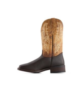 Women's Real Leather Square Toe Cowgirl Boots