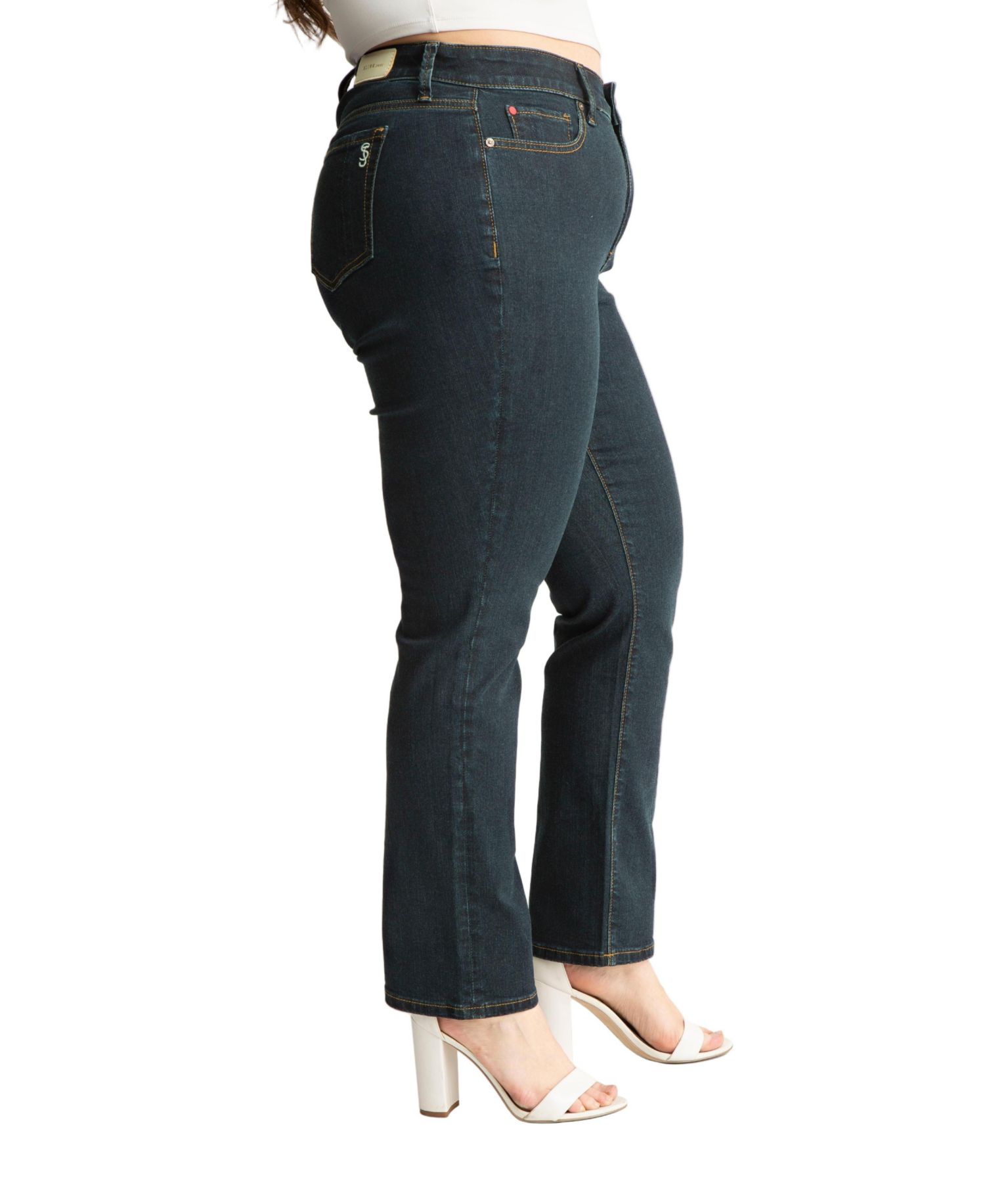 Women's Denim High Rise Straight in 30" Inseam - Isabella Jean