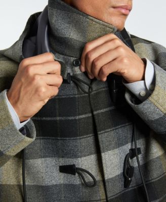 Men's Plaid Toggle Jacket